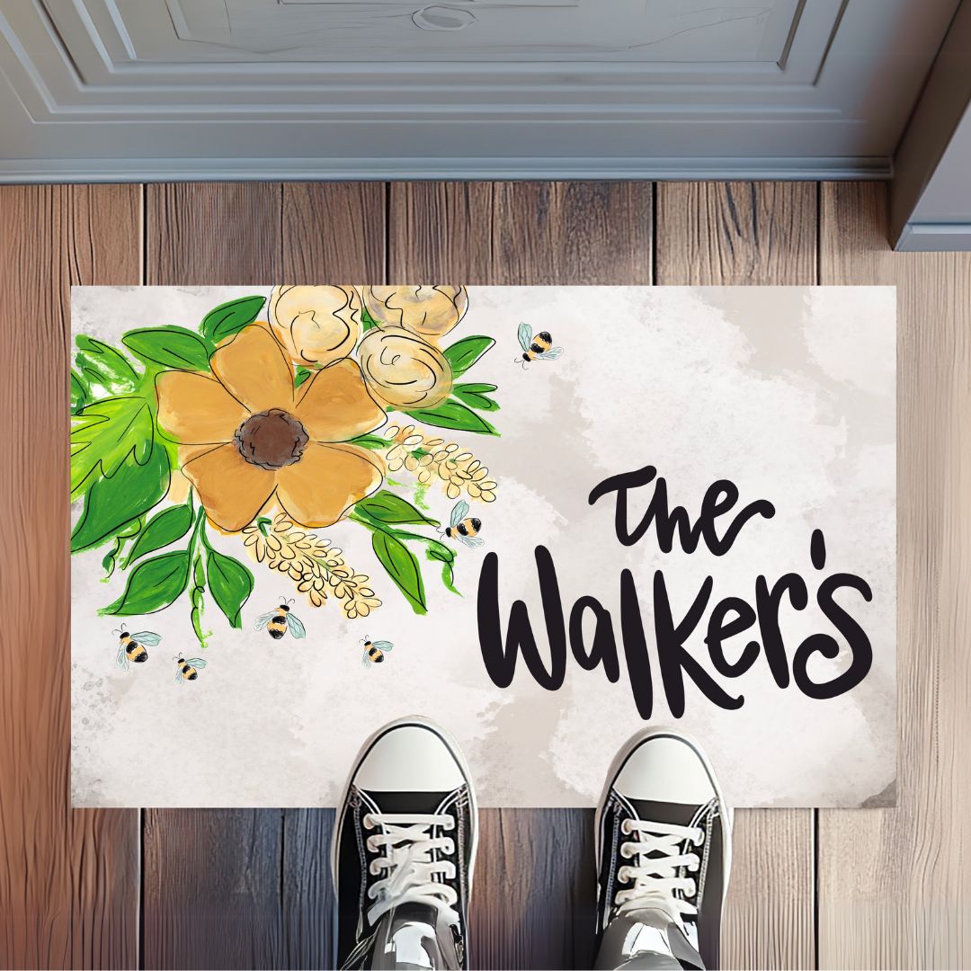 Bee Our Guest Rug Floormat