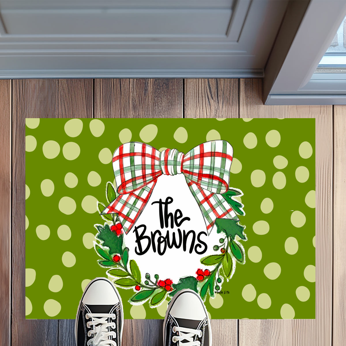 Jesus is the Reason Wreath Rug Floormat