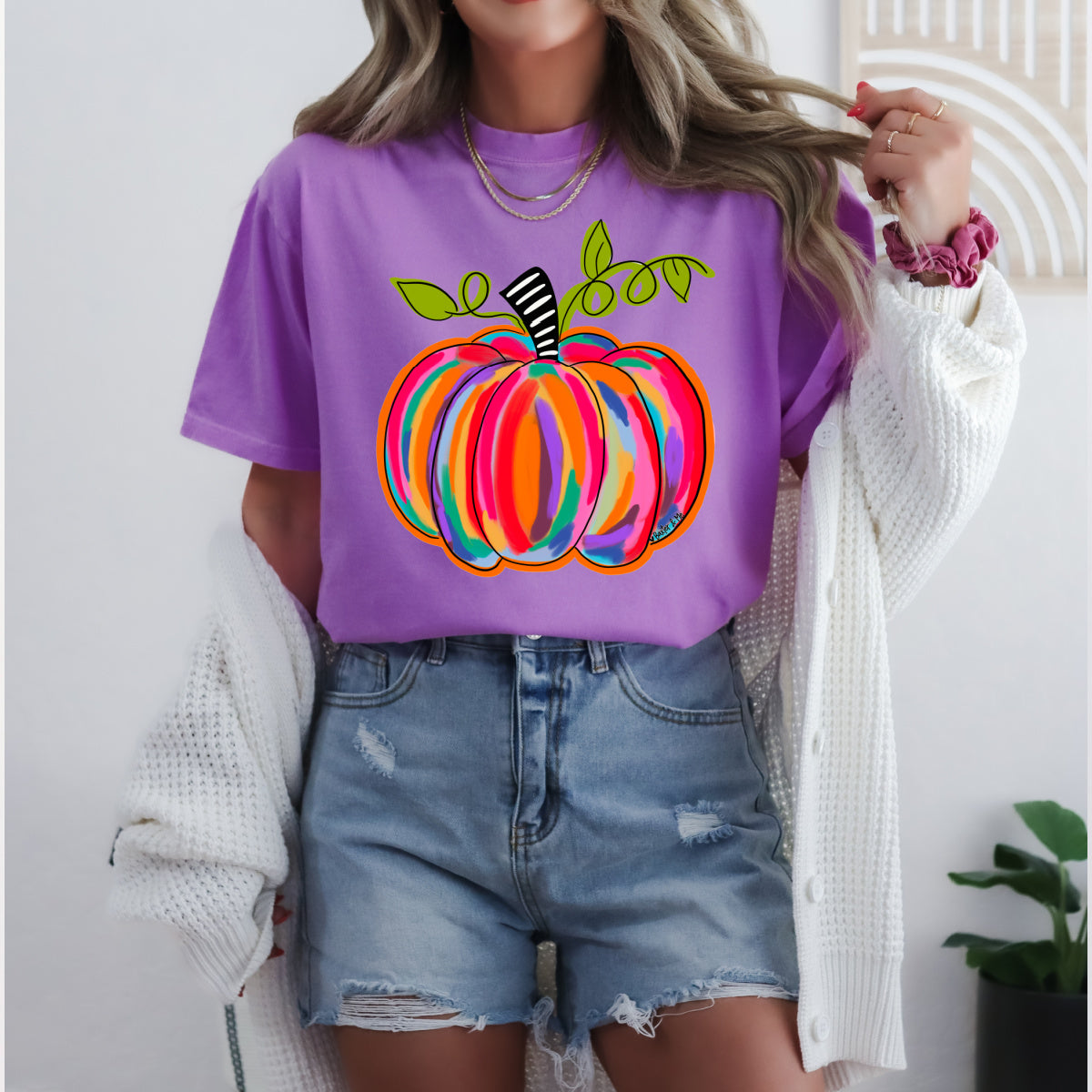 Colorful Pumpkin T-Shirt