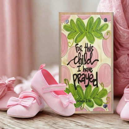 For This Child Girl Happy Block