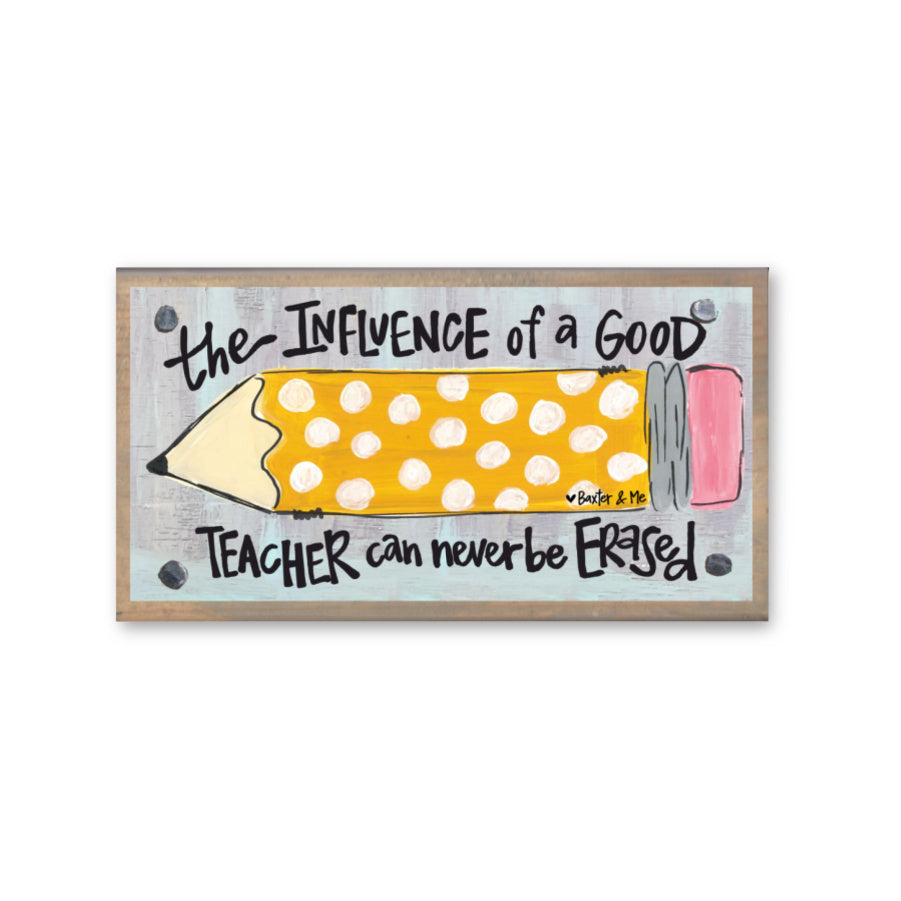 Teacher Pencil Happy Block