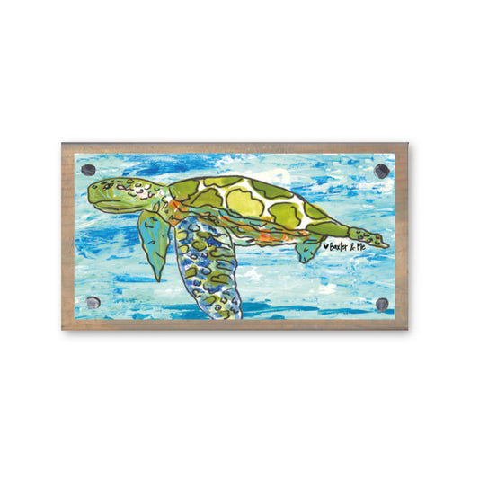 Sea Turtle Happy Block