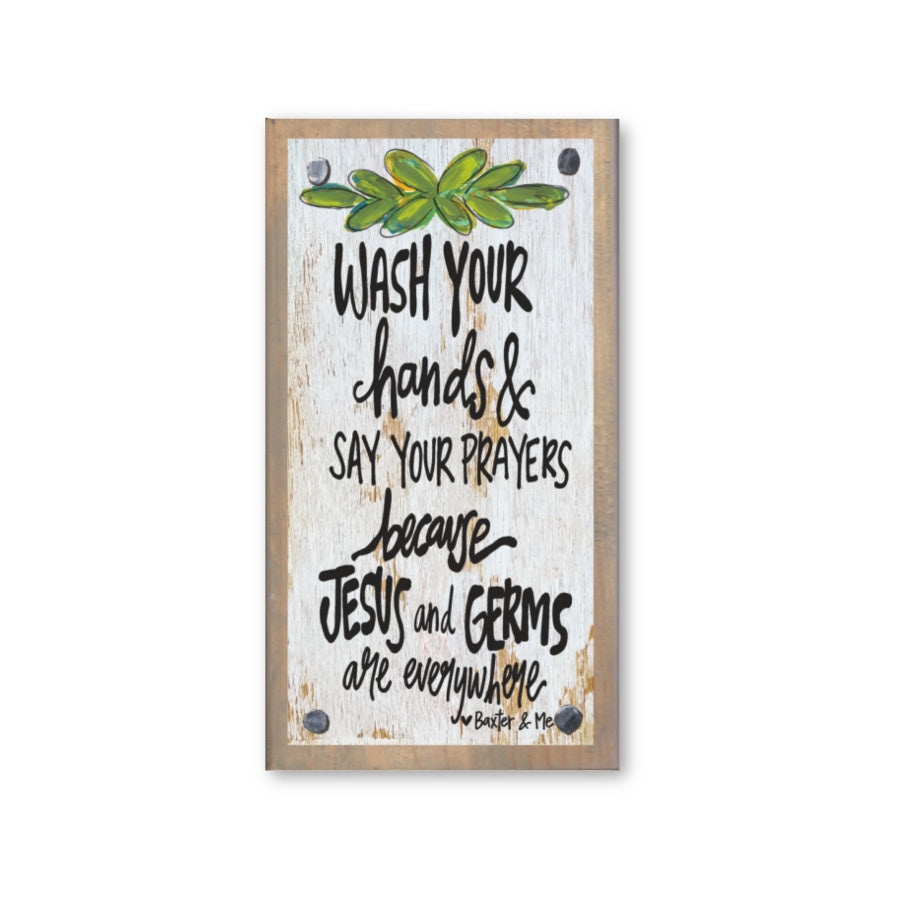 Wash Your Hands Happy Block