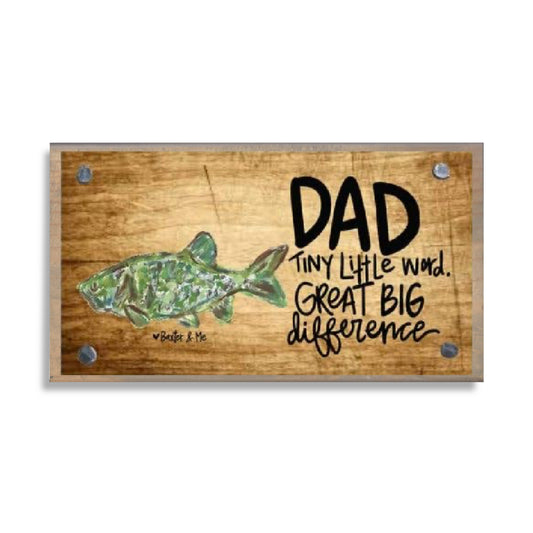 Dad Big Difference Happy Block