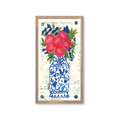 Blue Willow Spring Happy Block