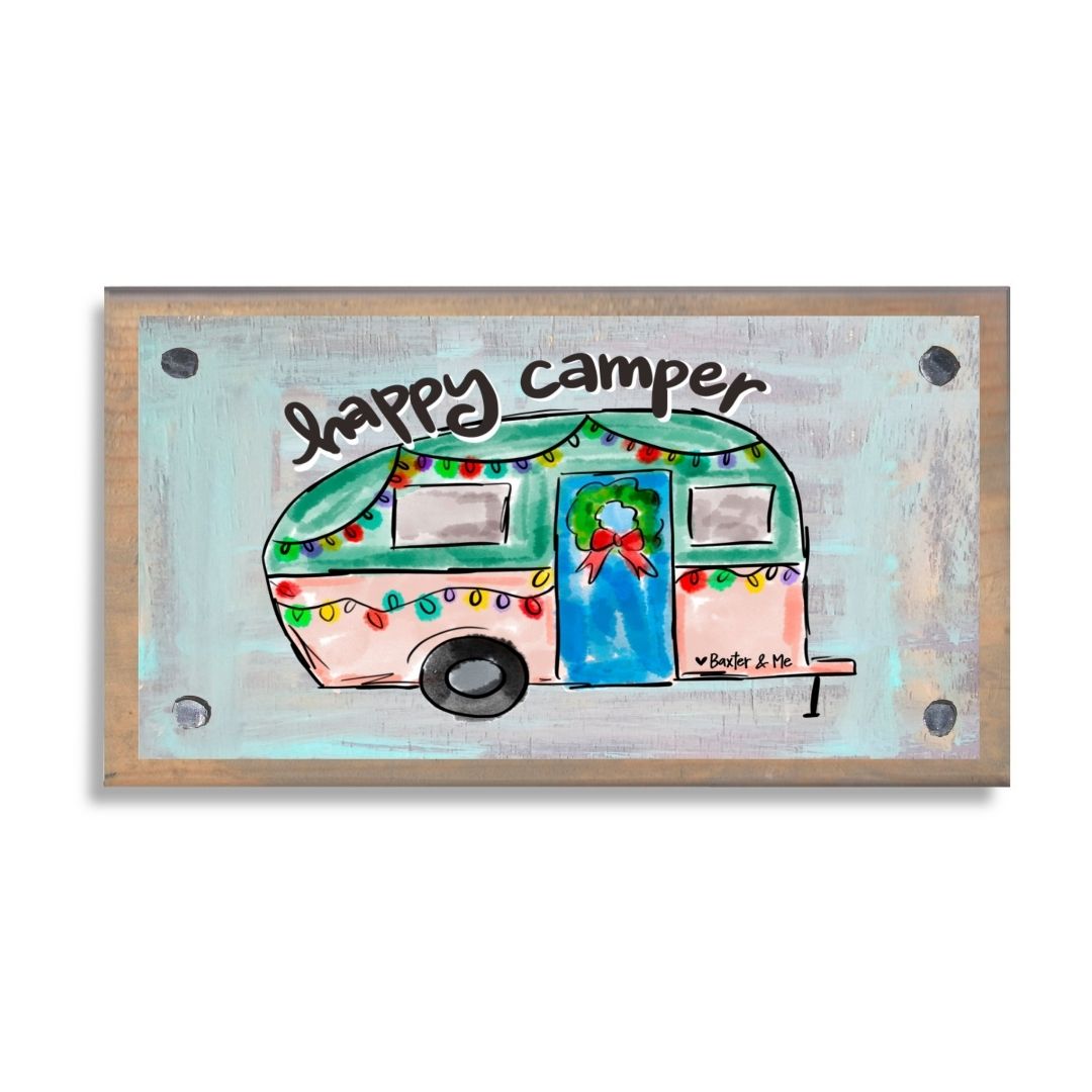 Happy Camper Christmas Happy Block