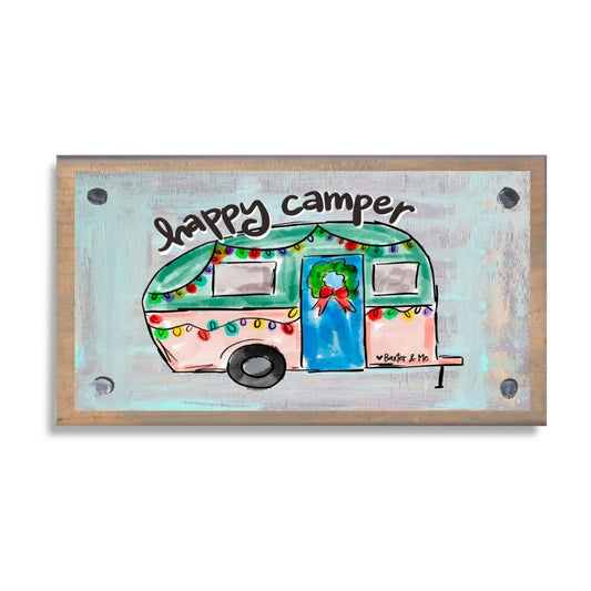 Happy Camper Christmas Happy Block