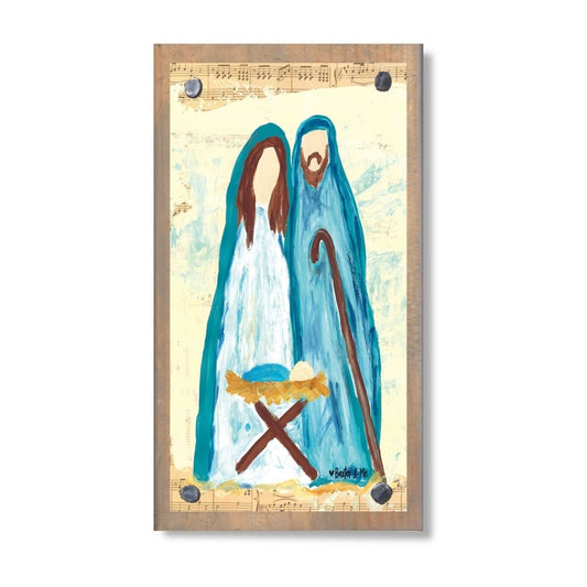 Simple Nativity Happy Block