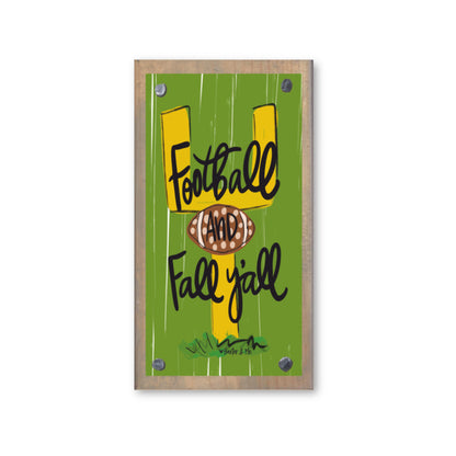 Football & Fall Y'all Happy Block