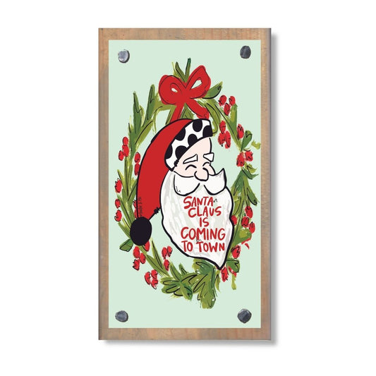 Santa Claus is Coming to Town Happy Block