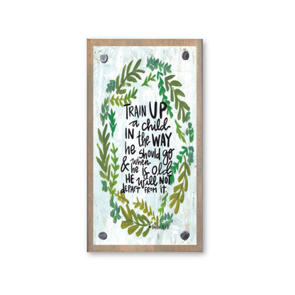 Train Up a Child Happy Block