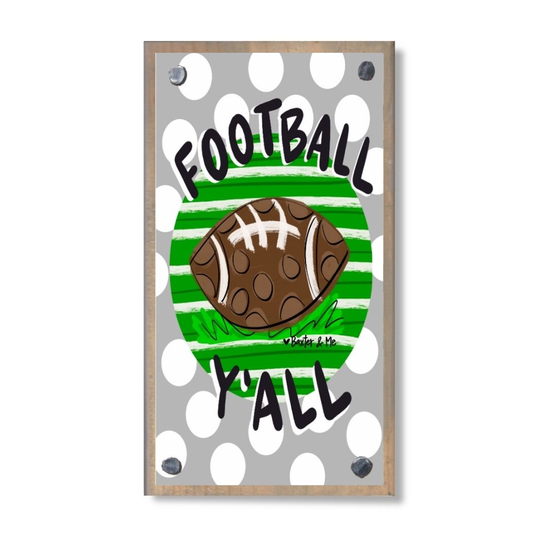 Football Y'all Happy Block