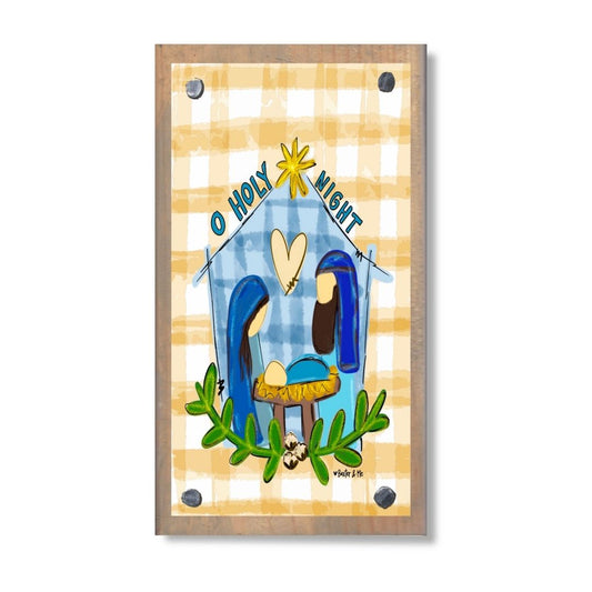 Nativity O Holy Night Cotton Happy Block