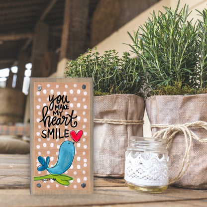 Heart Smile Happy Block