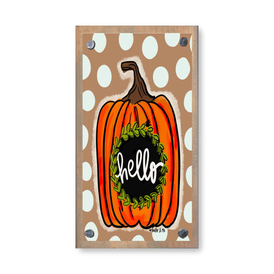 Hello Pumpkin Happy Block