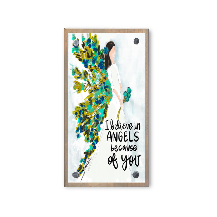 I Believe in Angels Happy Block