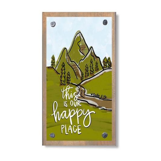 This is our Happy Place Mountain Happy Block