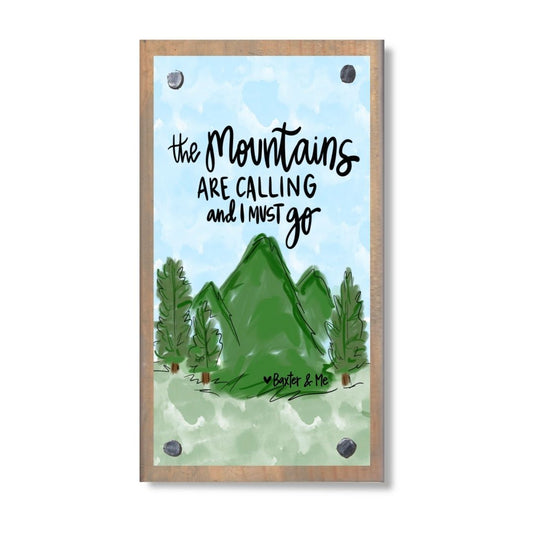 The Mountains are Calling Happy Block