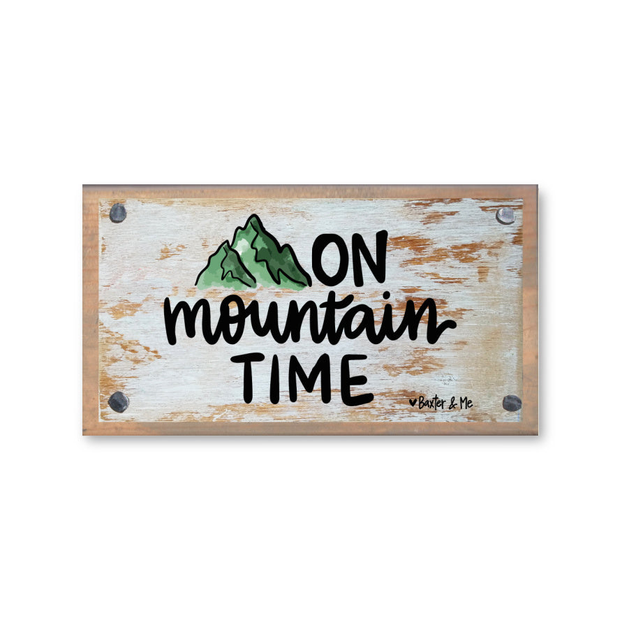 On Mountain Time Happy Block