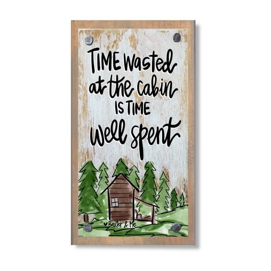 Time Well Spent at the Cabin Happy Block