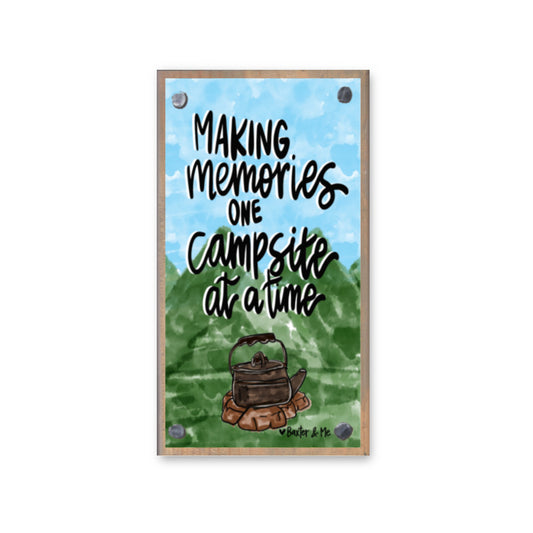 Making Memories Campsite Happy Block