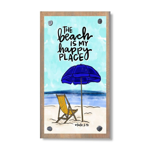 The Beach is My Happy Place Happy Block