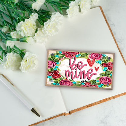 Be Mine Happy Block