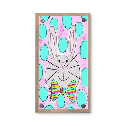 Bowtie Bunny Happy Block