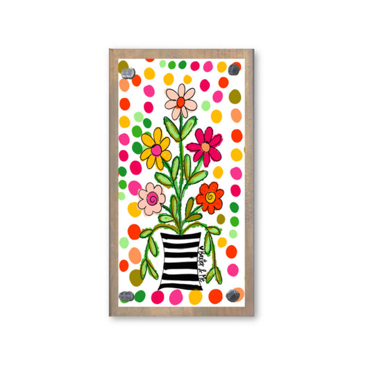 Happy Dot Floral Happy Block