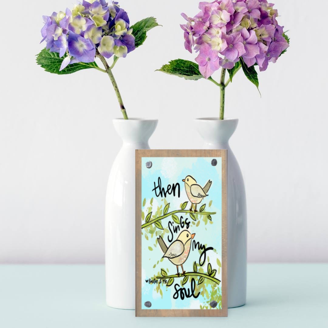 Then Sings my Soul Birds Happy Block