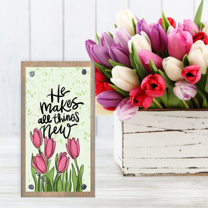 All Things New Tulips Happy Block