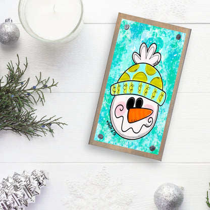 Happy Snowman Happy Block