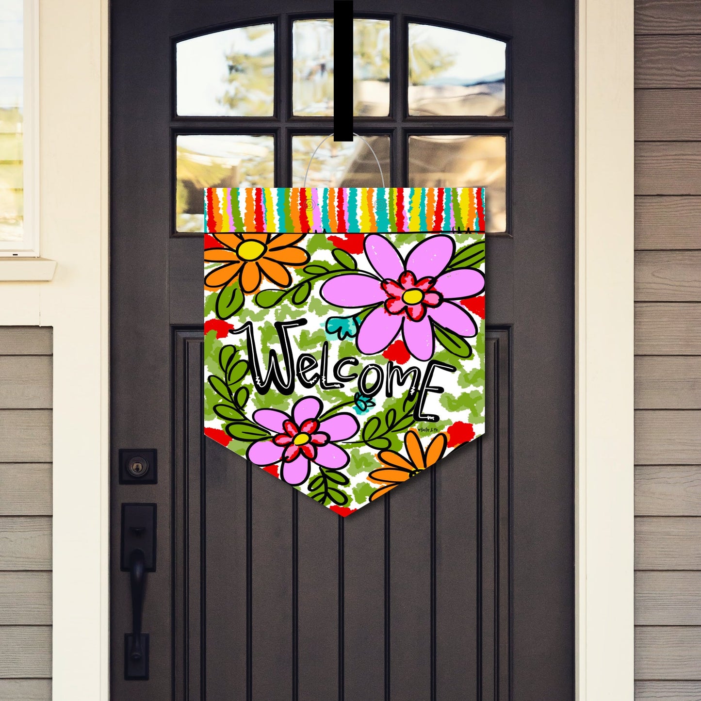 Welcome Daisy Door Hanger