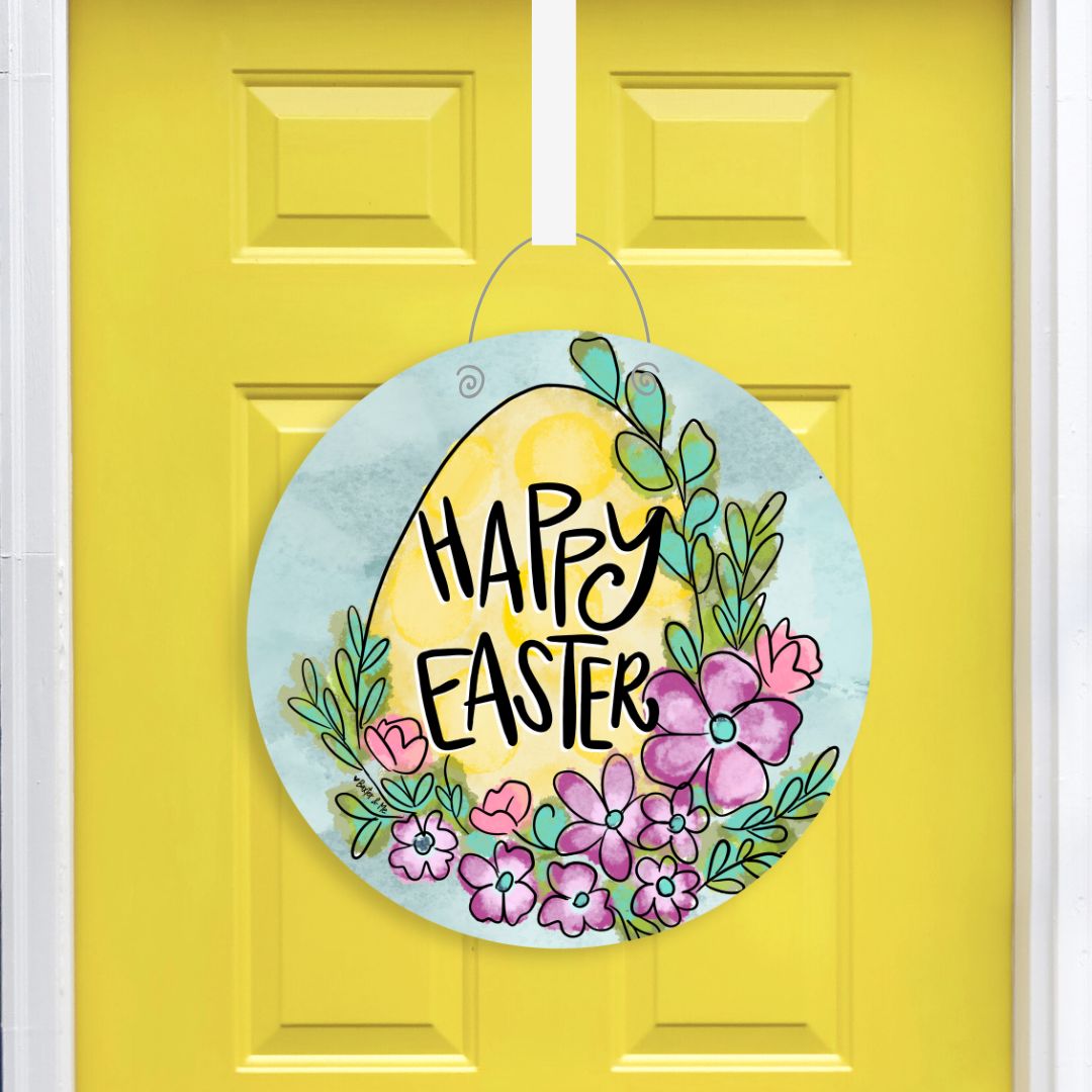 Happy Easter Egg Door Hanger