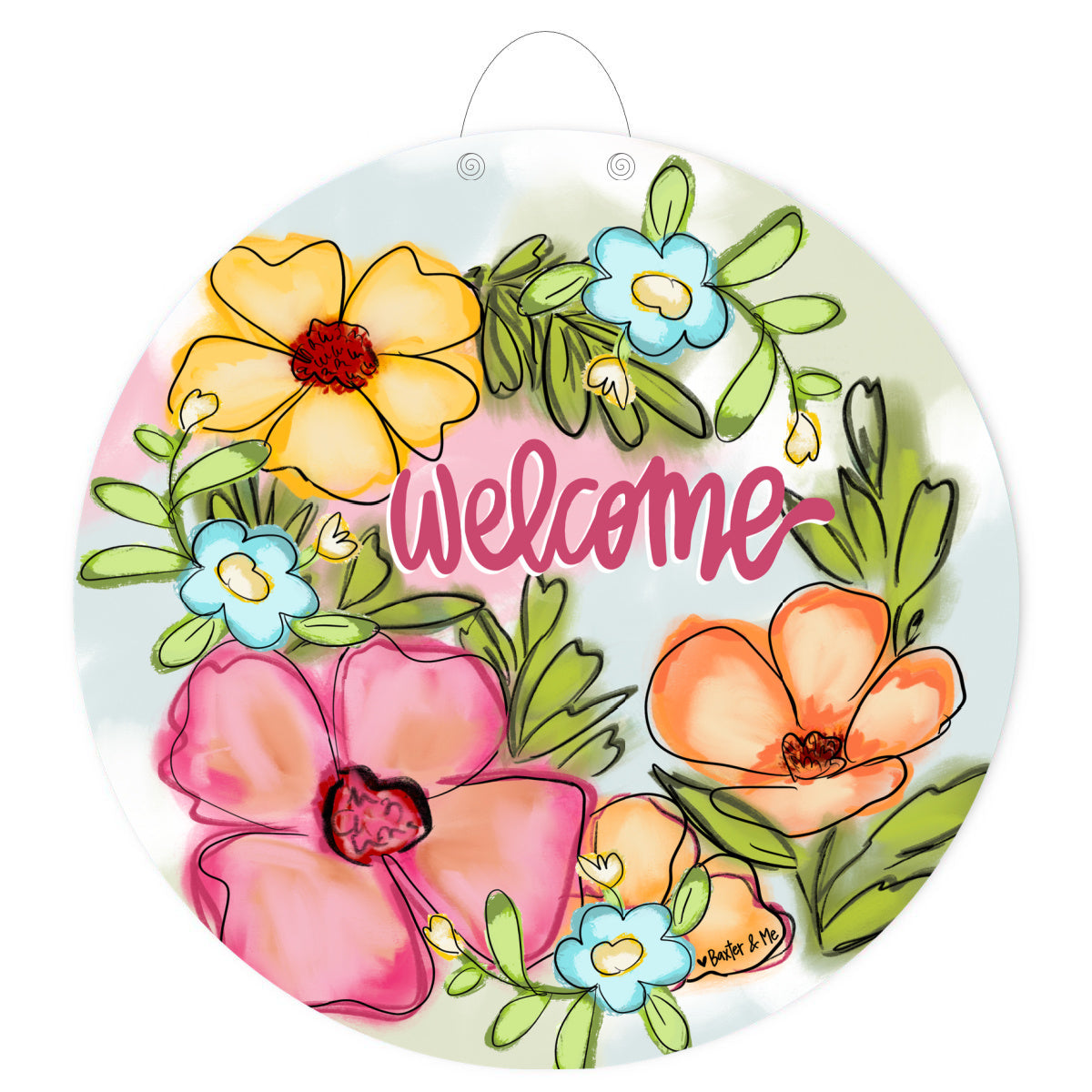 Blooming Welcome Door Hanger