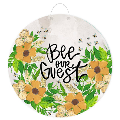 Bee Our Guest Door Hanger