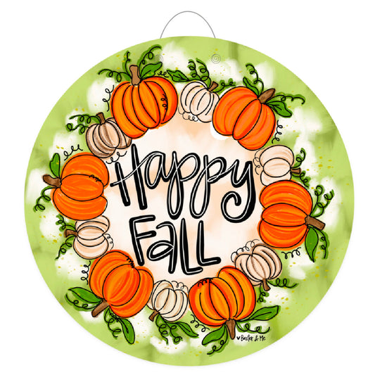 Pumpkins All Around Door Hanger