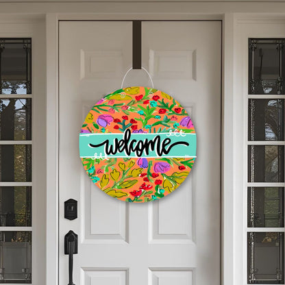 Welcome Fall In Bloom Door Hanger