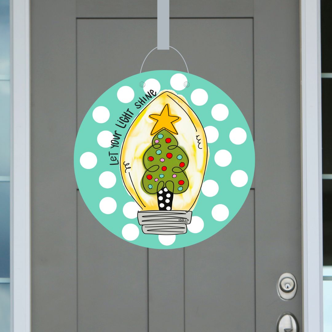 Let Your Light Shine Door Hanger