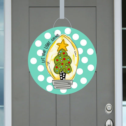 Let Your Light Shine Door Hanger