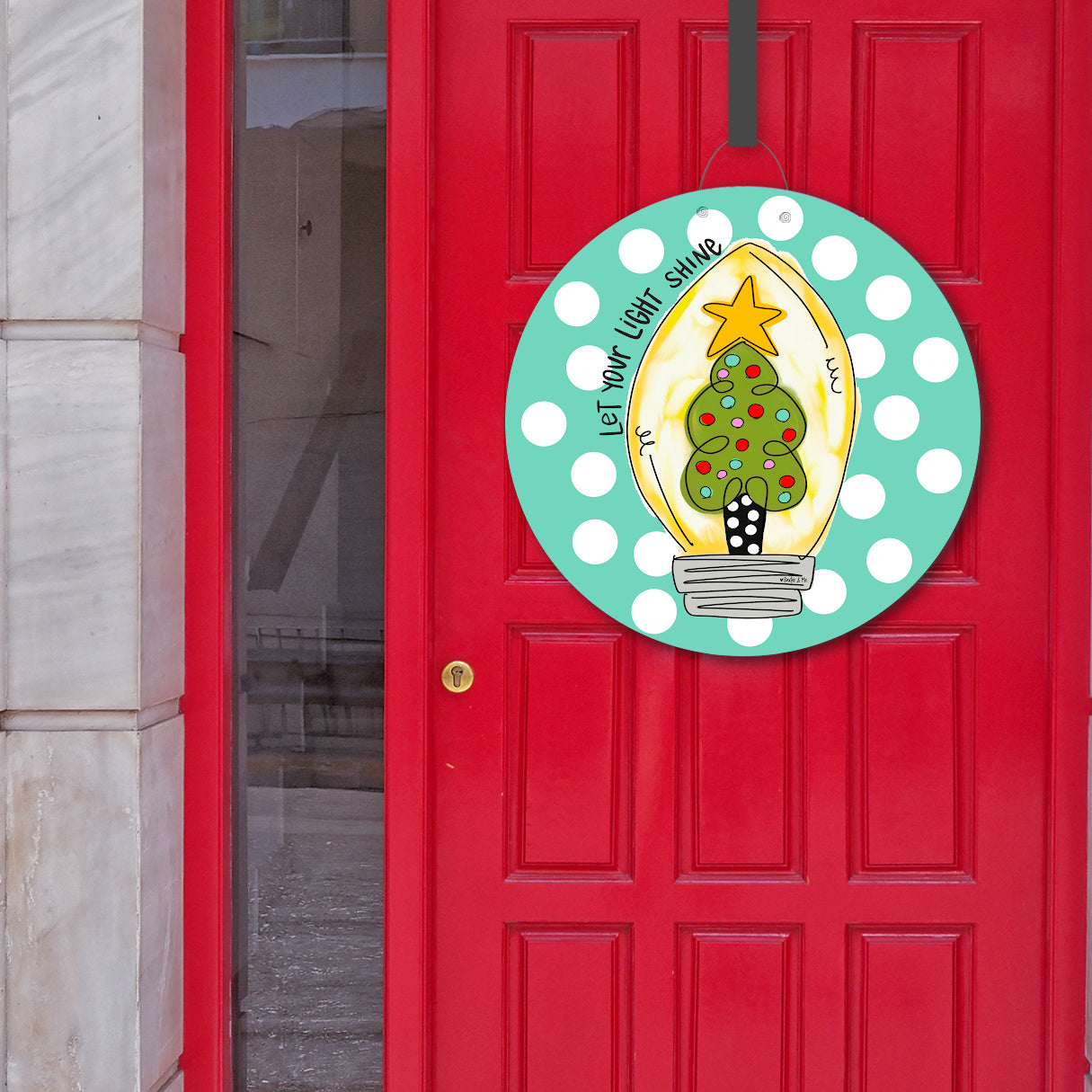 Let Your Light Shine Door Hanger