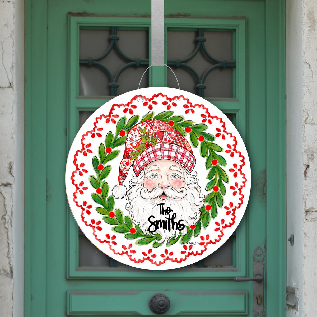 Quilted Santa Door Hanger