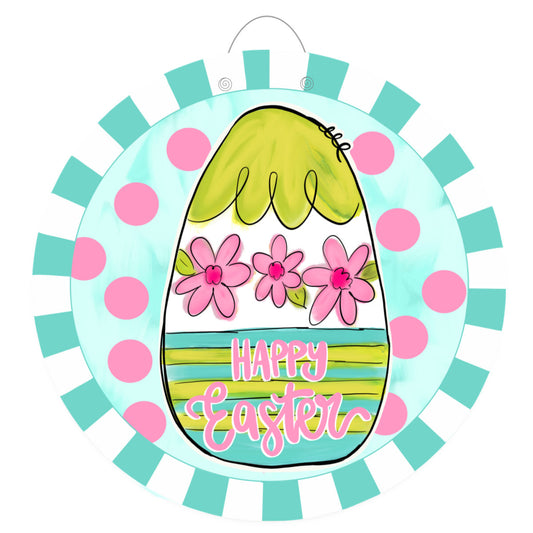 Springtime Easter Egg Door Hanger