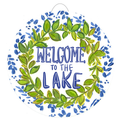 Willow Welcome to the Lake Door Hanger