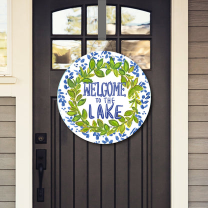 Willow Welcome to the Lake Door Hanger