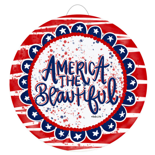 America the Beautiful Door Hanger