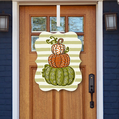 Pumpkin Doodle Stack Door Hanger
