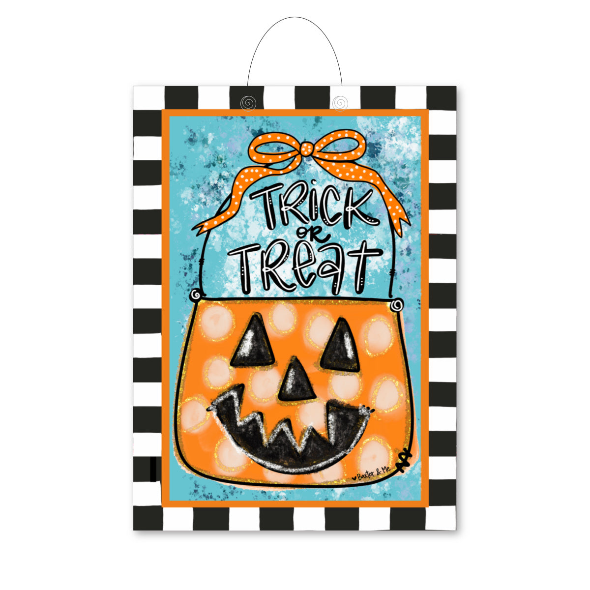 Trick or Treat Bucket Door Hanger