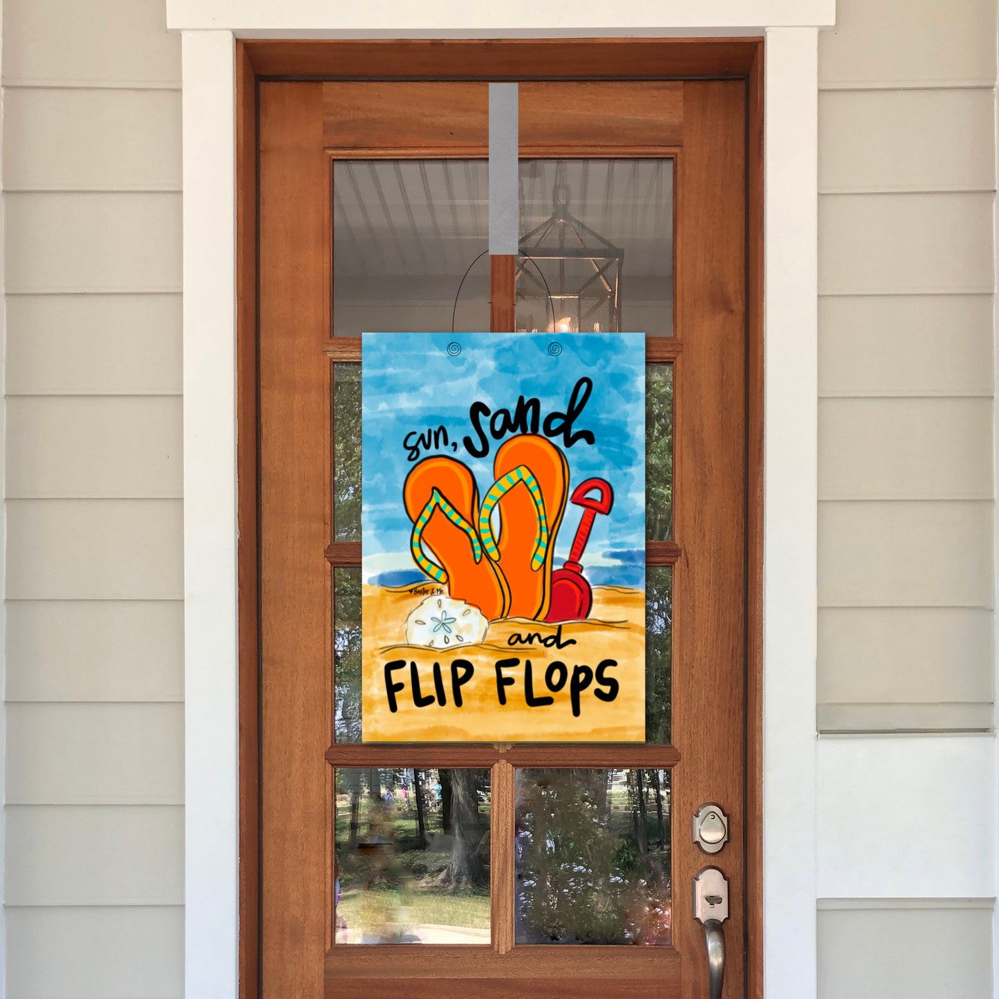 Sun Sand and Flip Flops Door Hanger