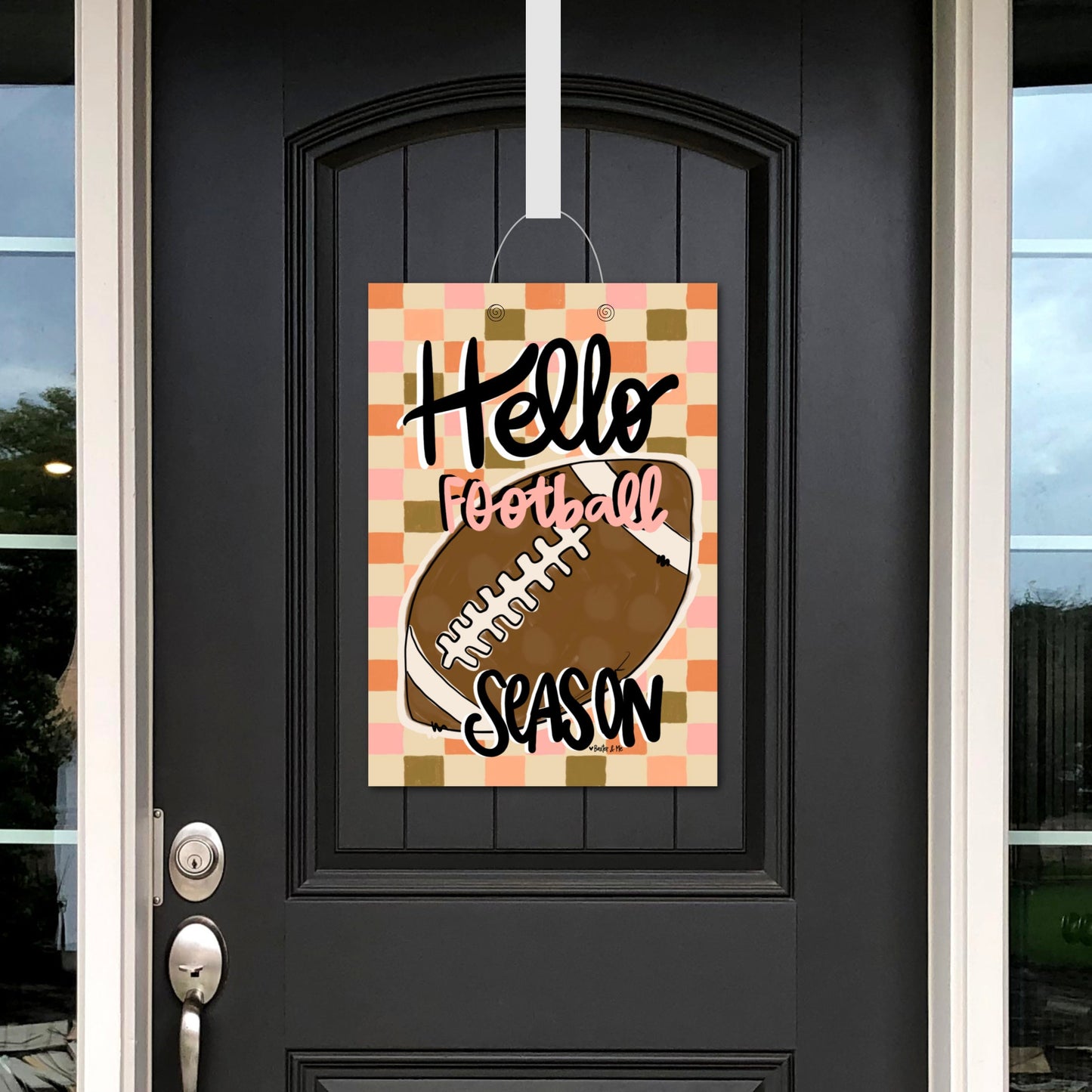 Hello Football Season Door Hanger